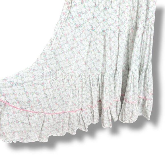 LoveShackFancy Rigby “The Prairie” Midi Dress Green Leaf Floral Women’s Size S - Picture 6 of 13